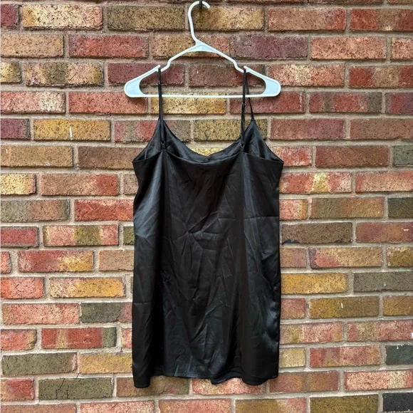 Boohoo Black Satin Dress - Picture 5 of 5